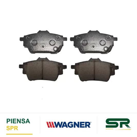 BALATA CERÁMICA TRASERA NISSAN SENTRA 2020-2024 HARDWARE KIT INCLUÍDO WAGNER