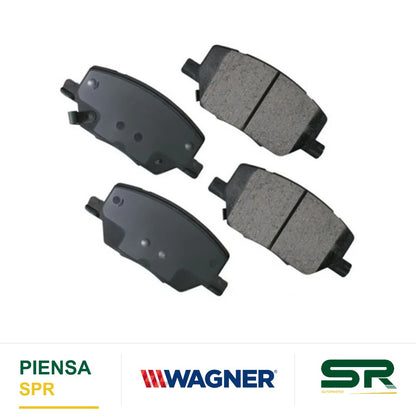 BALATA CERÁMICA DELANTERA 9046-D1811 FIAT 500X 2016-2019 / JEEP COMPASS 2017-2019 / RENEGADE 2015-2019 WAGNER