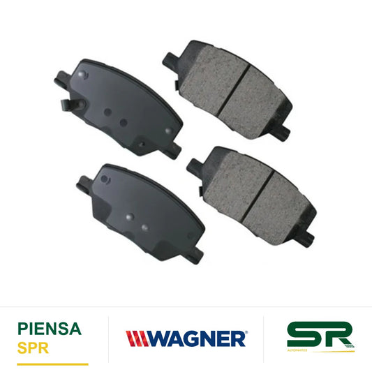 BALATA CERÁMICA DELANTERA 9046-D1811 FIAT 500X 2016-2019 / JEEP COMPASS 2017-2019 / RENEGADE 2015-2019 WAGNER
