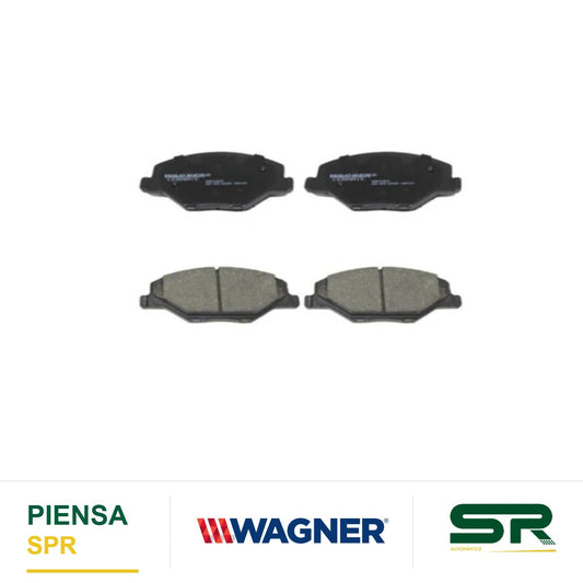 BALATA CERÁMICA DELANTERA VOLKSWAGEN VENTO L4 1 6 16V 2013-2021 / POLO L4 1 6 16V 2015-2016 WAGNER
