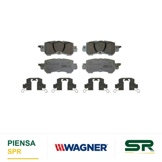 BALATA CERÁMICA TRASERA MAZDA MAZDA CX-5 2013-2015 , CX-3 2016-2017 WAGNER