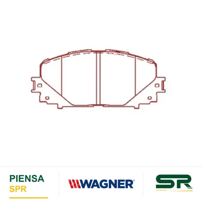 BALATA CERÁMICA DELANTERA TOYOTA YARIS 2012-2014 WAGNER