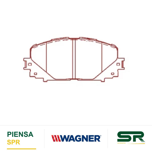 BALATA CERÁMICA DELANTERA TOYOTA YARIS 2012-2014 WAGNER