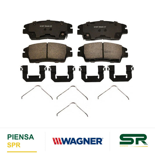 BALATA CERÁMICA DELANTERA HYUNDAI ELANTRA 2017-2018 / TUCSON 2016-2018 / KIA SPORTAGE 2017-2022 WAGNER
