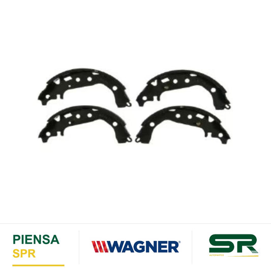 BALATA SEMIMETÁLICA TRASERA BALATA DE TAMBOR 1621-S917 TOYOTA PRIUS 2009-2014 / YARIS 2004-2016 WAGNER