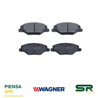 BALATA SEMIMETÁLICA DELANTERA VOLKSWAGEN VENTO L4 1 6 16V 2013-2021 / POLO L4 1 6 16V 2015-2016 WAGNER