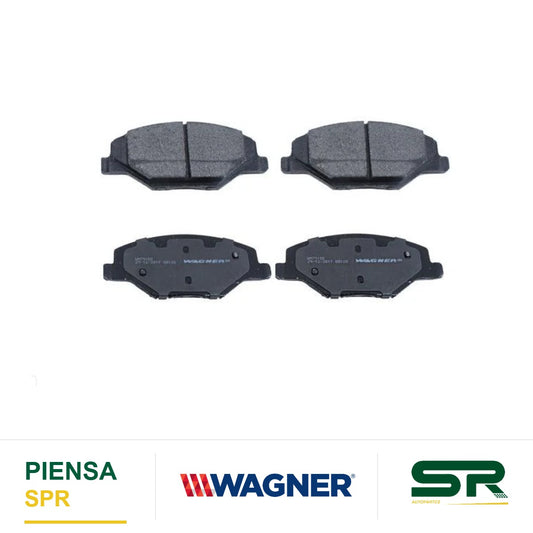 BALATA SEMIMETÁLICA DELANTERA VOLKSWAGEN VENTO L4 1 6 16V 2013-2021 / POLO L4 1 6 16V 2015-2016 WAGNER