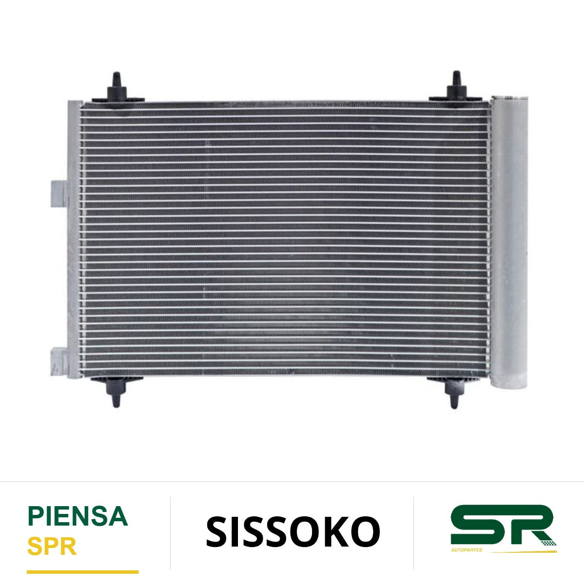 CONDENSADOR PEUGEOT PARTNER 2006-2007 / PEUGEOT G / DIESEL 21 AS 2011-2014 1.6 2.0 LTS AUTOMÁTICO / ESTÁNDAR CON SECADOR ALUMINIO SOLDADO SISSOKO
