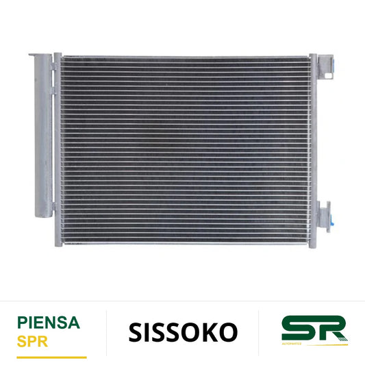 CONDENSADOR NISSAN VERSA / SENTRA / KICKS 2017-2025 , 3 / 5X15 1 2020-2025 1.6 2.0 LTS CON SECADOR 20 AUTOMÁTICO / ESTÁNDAR ALUMINIO SOLDADO SISSOKO