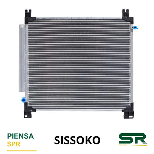 CONDENSADOR TOYOTA HILUX LTS 2016-2025 2.7 LTS CON SECADOR 23 AUTOMÁTICO / ESTÁNDAR ALUM SOLD SISSOKO