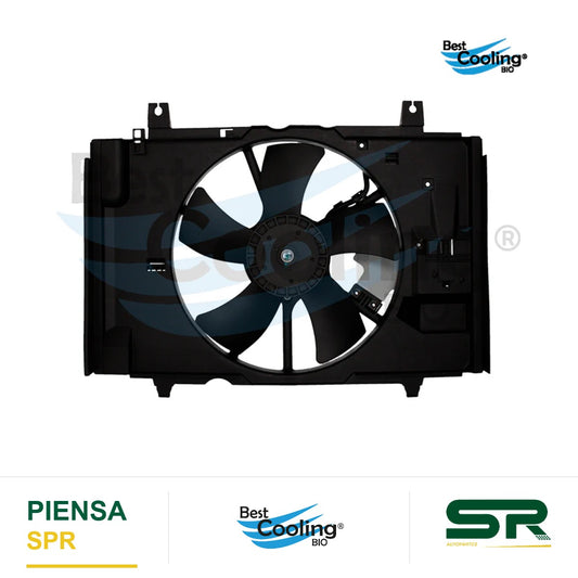 MOTOVENTILADOR NISSAN TIIDA 1.6L 2013-2018 TIIDA 1.8L 2007-2018 TRANSMISION AUTOMATICA Y MANUAL 5 ASPAS BEST COOLING