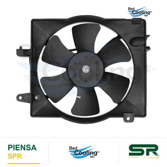 MOTOVENTILADOR CHEVROLET SPARK 1.2L 2011-2015 MATIZ 1.0L 2004-2005 TRANSMISION MANUAL 6 ASPAS 2 TERMINALES BEST COOLING