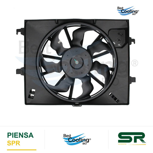 MOTOVENTILADOR HYUNDAI GRAND I10 1.2L 2015-2020 TRANSMISION MANUAL 7 ASPAS BEST COOLING