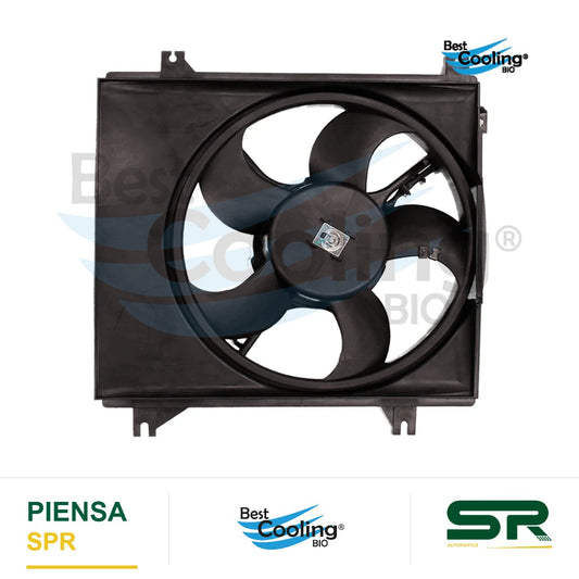 MOTOVENTILADOR DODGE ATOS 1.0L 2001-2004 5 ASPAS CON Y TRANSMISION MANUAL BEST COOLING