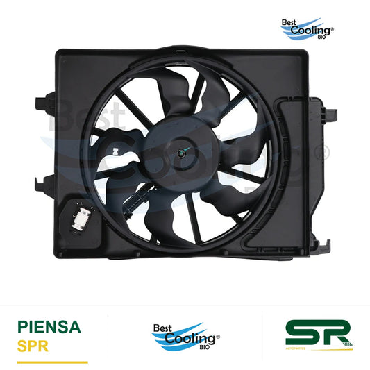MOTOVENTILADOR KIA RIO 1.6L 2018-2023 CON DEPOSITO BEST COOLING