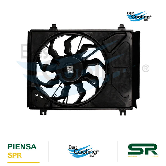 MOTOVENTILADOR DODGE I10 1.1L 2012-2014 CON Y TRANSMISION MANUAL 9 ASPAS BEST COOLING