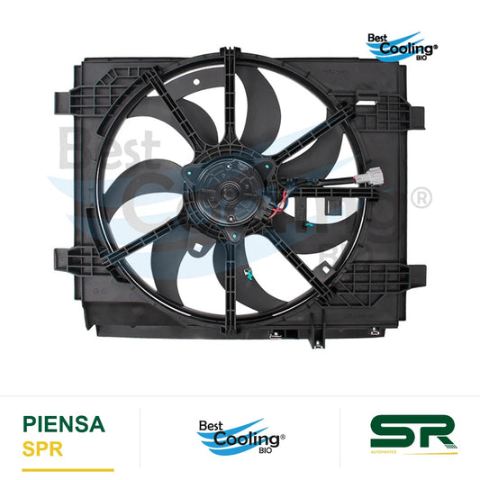 MOTOVENTILADOR NISSAN SENTRA B17 1.8L 2013-2019 CON Y TRANSMISION AUTOMATICA Y MANUAL BEST COOLING