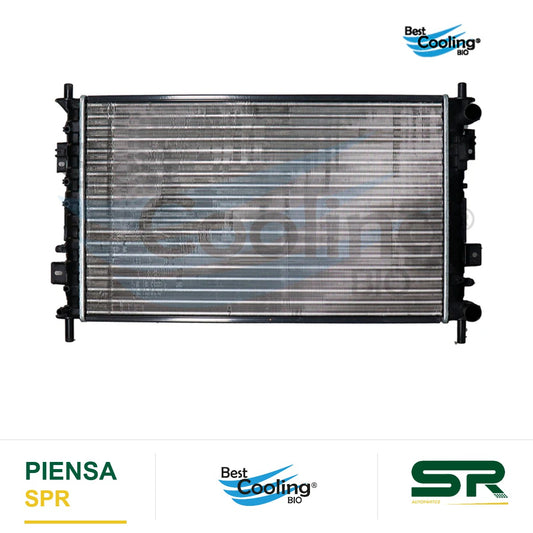 RADIADOR ANTICONGELANTE FORD FIESTA 4L 1.6 LTS 2003-2010 FORD TRUCK ECOSPORT 4L 2.0 LTS 2004-2012 CON Y SIN A/AC TRANSMISIÓN MANUAL BEST COOLING