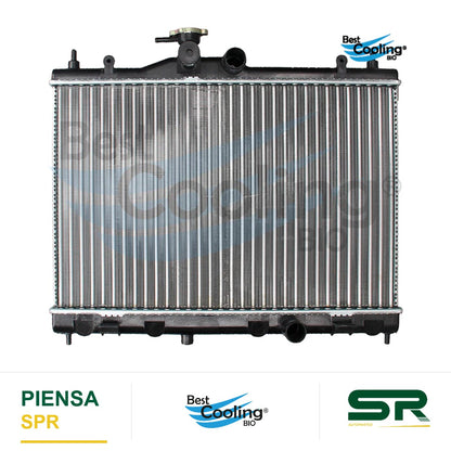 RADIADOR ALUMINIO ANTICONGELANTE NISSAN TIIDA 4L 1.8 LTS 2007-2018 CON Y SIN A/C TRANSMISIÓN MANUAL 35916 BEST COOLING
