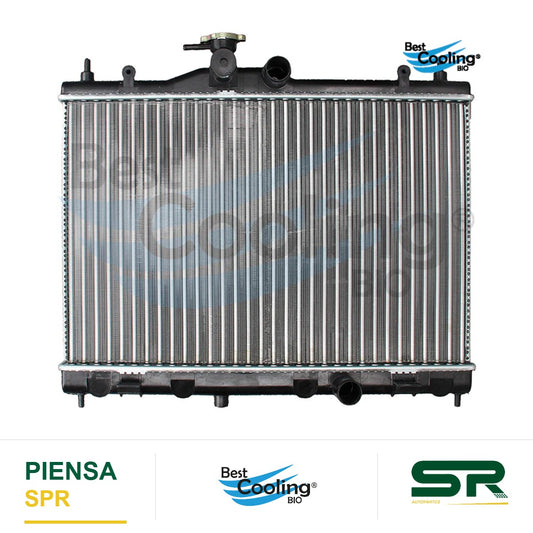 RADIADOR ANTICONGELANTE NISSAN TIIDA 4L 1.8 LTS 2007-2018 CON Y SIN A/AC TRANSMISIÓN MANUAL ALUMINIO 35916 BEST COOLING