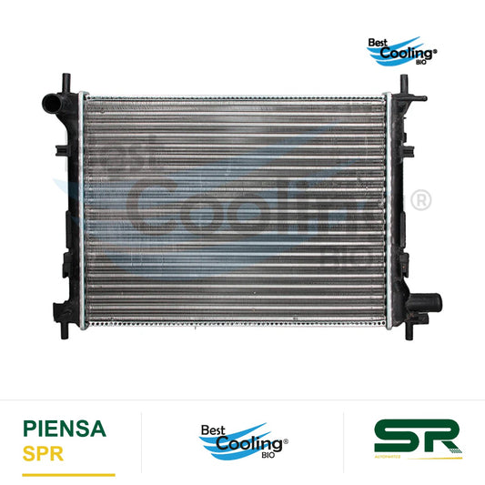 RADIADOR ANTICONGELANTE FORD FIESTA IKON 4L 1.6 LTS 2002-2004 TRANSMISIÓN MANUAL 1215875 35786 BEST COOLING