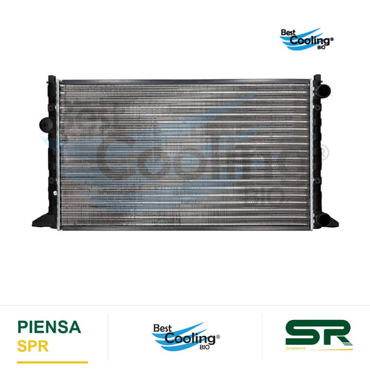 RADIADOR ANTICONGELANTE VOLKSWAGEN GOLF A3 1993-1998 JETTA A3 1993-1998 DERBY 1995-1998 CON A/AC TRANSMISIÓN MANUAL =35556 BEST COOLING