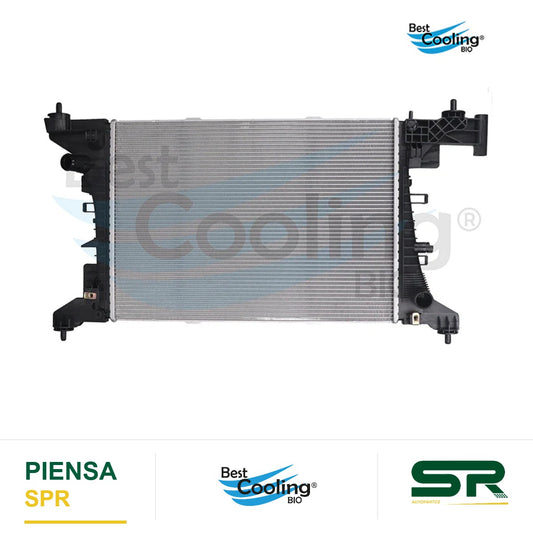 RADIADOR ANTICONGELANTE CHEVROLET ONIX 4L 1.0 LTS 2021-2025 ONIX 4L 1.3 LTS 2021-2025 TRANSMISIÓN MANUAL SOLDADO BEST COOLING