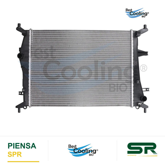 RADIADOR ANTICONGELANTE CHEVROLET AVEO 4L 1.5 LTS 2018-2023 CON A/AC TRANSMISIÓN MANUAL BEST COOLING