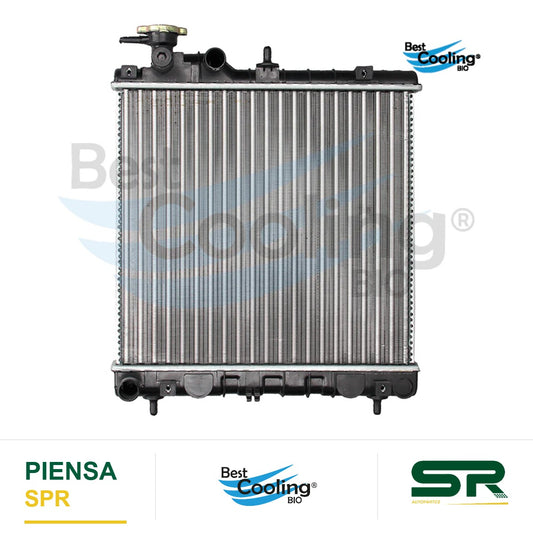 RADIADOR ANTICONGELANTE DODGE ATOS 4L 1.0 LTS 2000-2004 CON Y SIN A/AC TRANSMISIÓN MANUAL ALUMINIO 35690 BEST COOLING