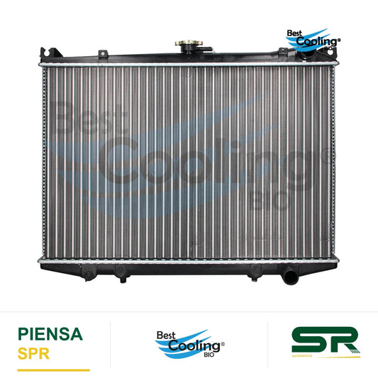 RADIADOR ANTICONGELANTE NISSAN TRUCK D21 PICK UP 4L 2.4 LTS 1994-2008 CON Y SIN A/AC TRANSMISIÓN MANUAL ALUMINIO 21410-56G05 35506 BEST COOLING