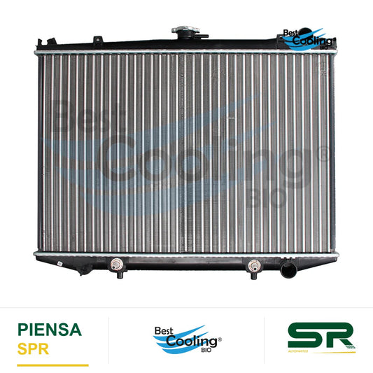 RADIADOR ANTICONGELANTE NISSAN TRUCK D21 PICK UP 4L 2.4 LTS 1994-2008 CON Y SIN A/AC TRANSMISIÓN AUTOMATICA ALUMINIO 21410-VJ200 35506 BEST COOLING