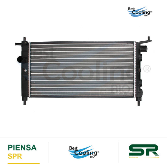 RADIADOR ANTICONGELANTE CHEVROLET CHEVY 4L 1.4 LTS 1994-2012 CHEVY 4L 1.6 LTS 1996-2012 SIN A/AC TRANSMISIÓN MANUAL 23MM BEST COOLING