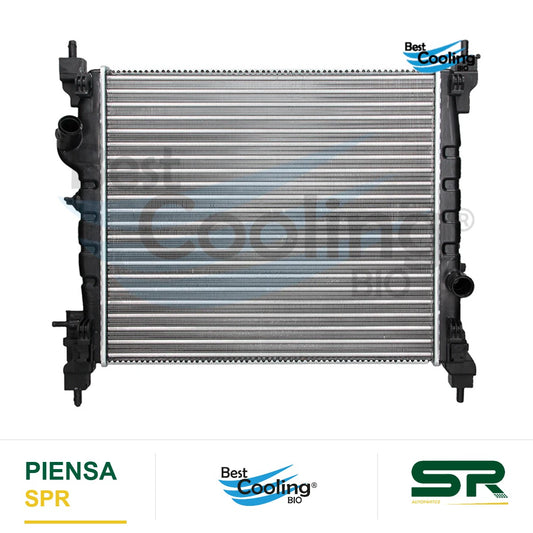 RADIADOR ANTICONGELANTE CHEVROLET SPARK 4L 1.2 LTS 2011-2017 BEAT 4L 1.2 LTS 2018-2021 CON Y SIN A/AC TRANSMISIÓN MANUAL =36176 BEST COOLING