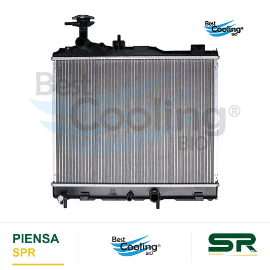 RADIADOR ANTICONGELANTE DODGE ATTITUDE 3L 1.2 LTS 2015-2024 MITSUBISHI MIRAGE 3L 1.2 LTS 2015-2024 CON Y SIN A/AC TRANSMISIÓN AUTOMATICA BEST COOLING