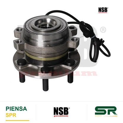 MAZA RUEDA DELANTERA NISSAN TRUCK FRONTIER 4L 2.5 LTS 2016-2023 D23 PICK UP 4L 2.5 LTS 2016-2023 CON CONECTOR CON ABS 6 BIRLOS NSB