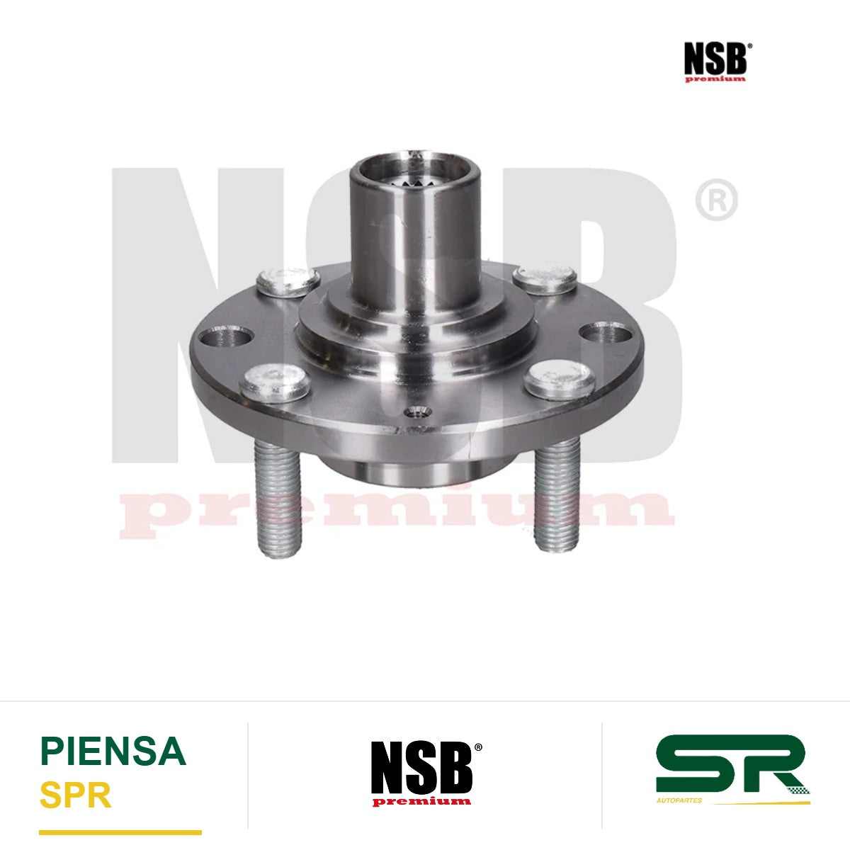 MAZA RUEDA DELANTERA CHEVROLET AVEO 4L 1.6 LTS 2008-2018 BEAT 4L 1.2 LTS 2018-2021 SPARK 4L 1.2 LTS 2011-2017 PONTIAC G3 4L 1.6 LTS 2006-2009 4 BIRLOS SIN ABS NSB