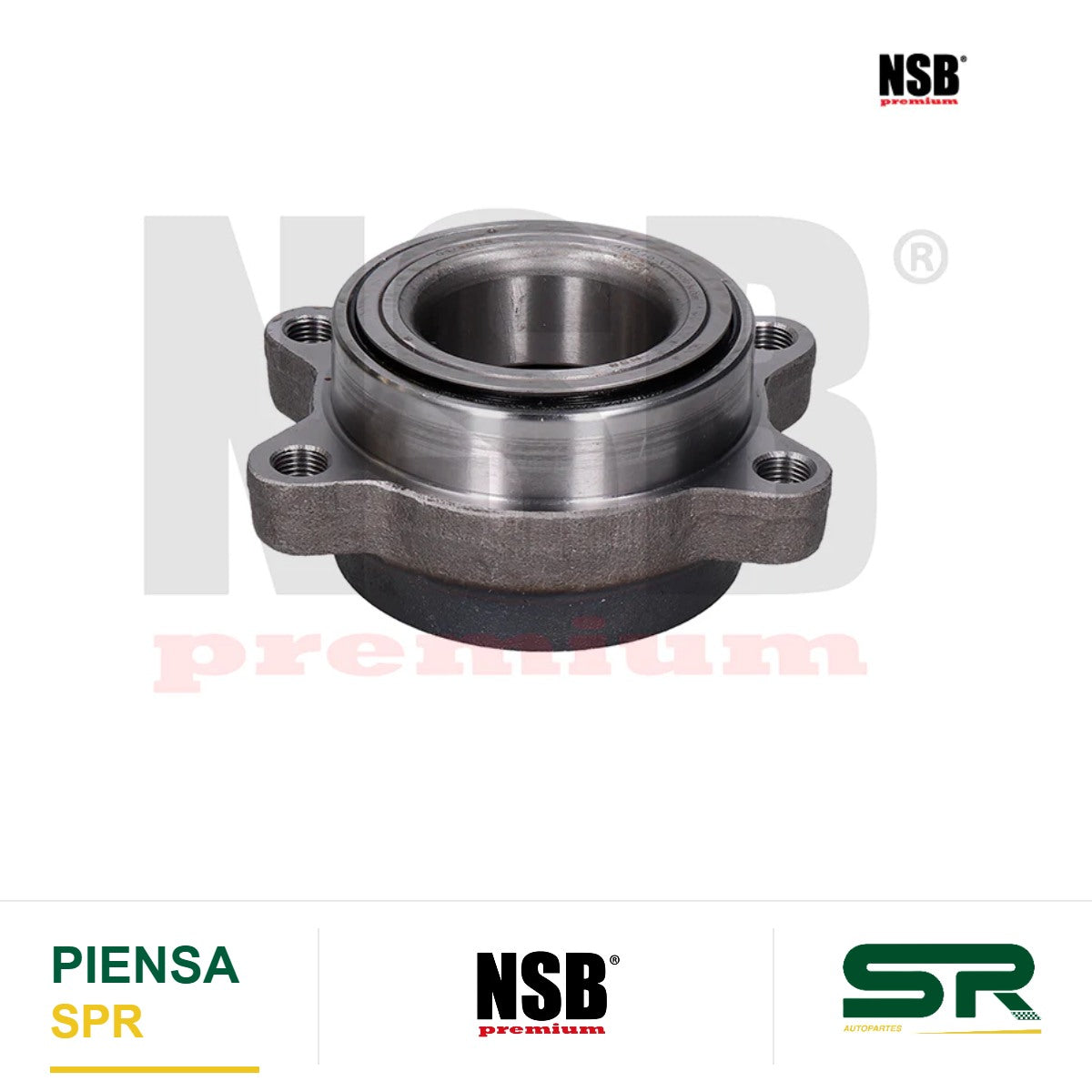MAZA RUEDA DELANTERA NISSAN TRUCK URVAN 2002-2012 RODAMIENTO DE RODILLOS SIN GRASERA SIN ABS 4 BARRENOS NSB