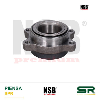 MAZA RUEDA DELANTERA NISSAN TRUCK URVAN 2002-2012 RODAMIENTO DE RODILLOS SIN GRASERA SIN ABS 4 BARRENOS NSB