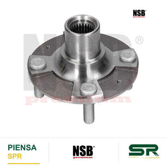 MAZA RUEDA DELANTERA DODGE ATTITUDE 2012-2014 KIA RIO 2018-2023 HYUNDAI HB20 2023-2024 SIN ABS 4 BIRLOS 25 ESTRIAS NSB