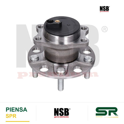 MAZA RUEDA TRASERA JEEP PATRIOT 2007-2017 FWD COMPASS 2007-2017 FWD MITSUBISHI TRUCK OUTLANDER 2007-2013 5 PASAJEROS MITSUBISHI LANCER 2008-2016 DODGE AVENGER 2008-2014 CALIBER 2007-2012 CHRYSLER 200 2011-2014 CHRYSLER CIRRUS 2007-2010 CON ABS 5 BIRLOS NS