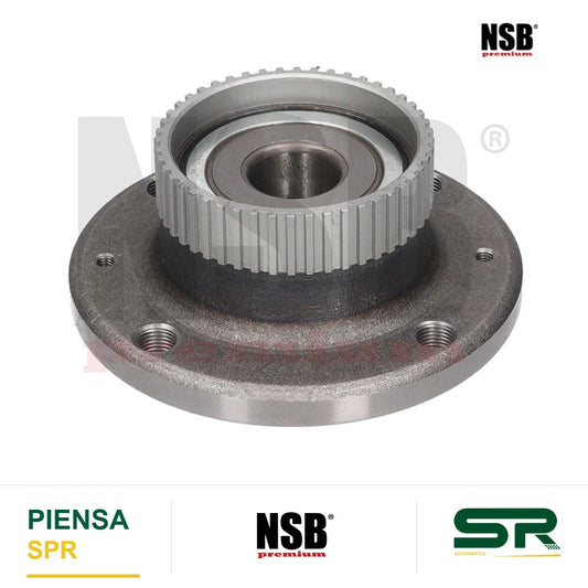 MAZA RUEDA TRASERA PEUGEOT 206 2000-2009 CON ABS 4 BARRENOS NSB
