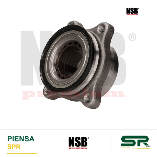 MAZA RUEDA DELANTERA TOYOTA TRUCK HIACE 4L 2.7 LTS 2006-2019 SIN GRACERA SIN ABS 4 BARRENOS NSB