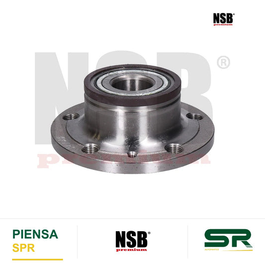 MAZA RUEDA TRASERA VOLKSWAGEN BORA 2006-2010 JETTA A4 2006-2010 JEETA A6 2011-2018 BEETLE 2012-2018 CON ABS 5 BARRENOS CON BALERO 2326006 NSB