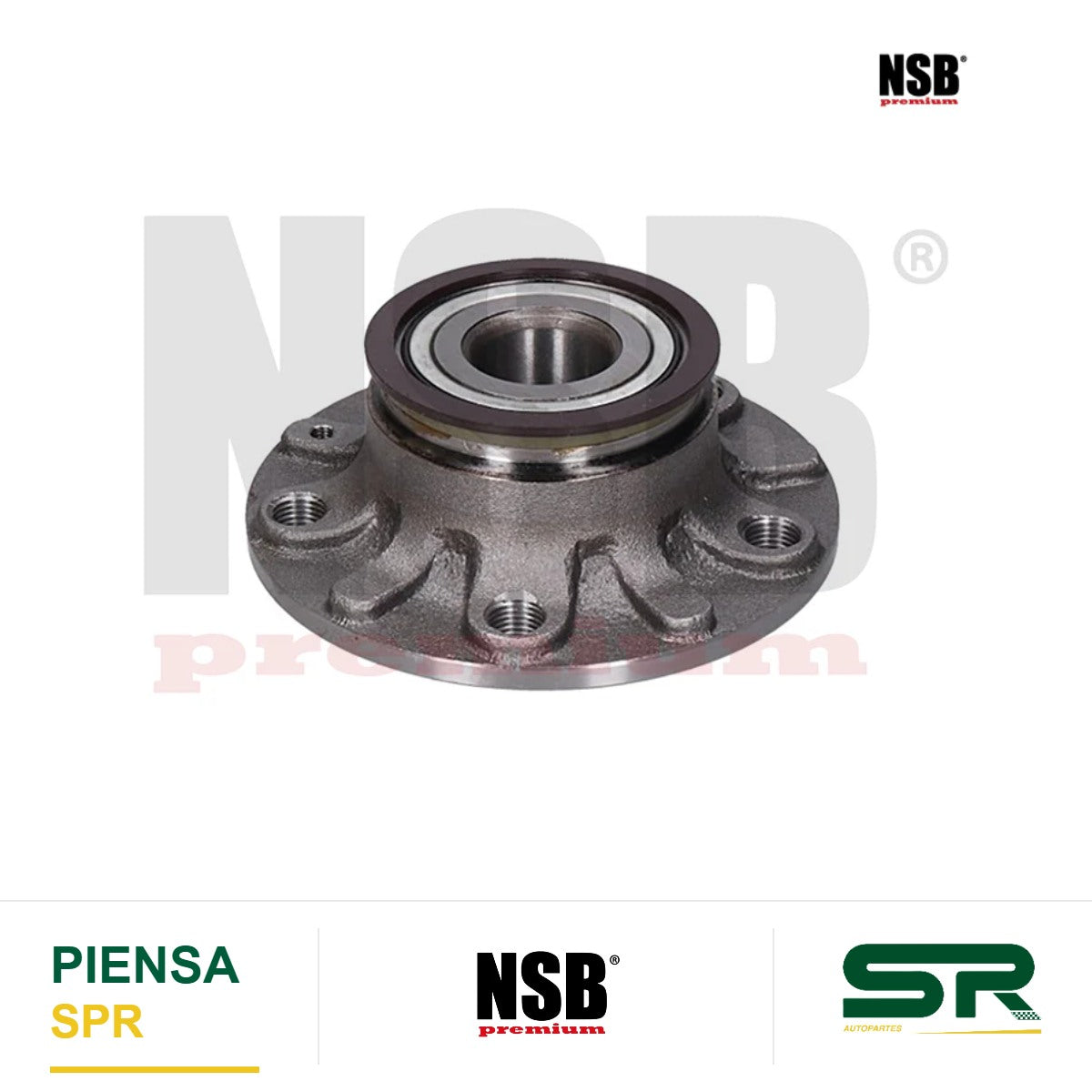 MAZA RUEDA TRASERA VOLKSWAGEN JETTA A6 2011-2018 JETTA A7 2019-2023 BEETLE 2012-2019 SEAT TRUCK ALTEA 2005-2008 VOLKSWAGEN GOLF A7 2013-2021 EJE 30MM CON ABS 5 BARRENOS NSB