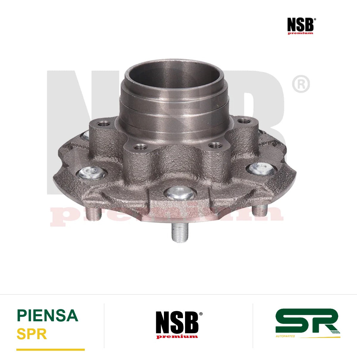 MAZA RUEDA DELANTERA NISSAN TRUCK 720 PICK UP 1984-2007 D21 PICK UP 4X2 1984-2008 D22 PICK UP 4X2 2009-2015 SIN ABS 6 BIRLOS NSB