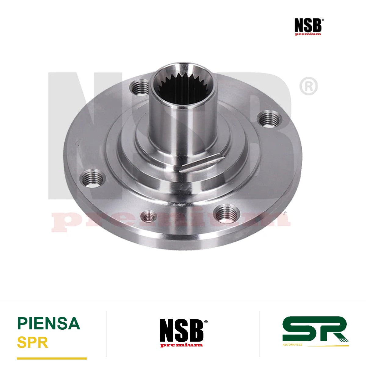 MAZA RUEDA DELANTERA VOLKSWAGEN CARIBE 1977-1987 ATLANTIC 1981-1987 SIN ABS 4 BARRENOS 22 DIENTES = VW175 NSB