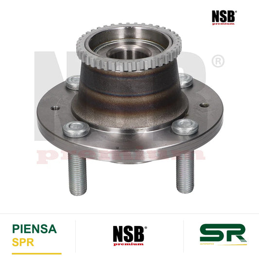 MAZA RUEDA TRASERA CHEVROLET AVEO 4L 1.6 LTS 2008-2018 SPARK 4L 1.2 LTS 2011-2017 BEAT 4L 1.2 LTS 2018-2021 PONTIAC G3 4L 1.6 LTS 2006-2009 CON ABS 4 BIRLOS NSB