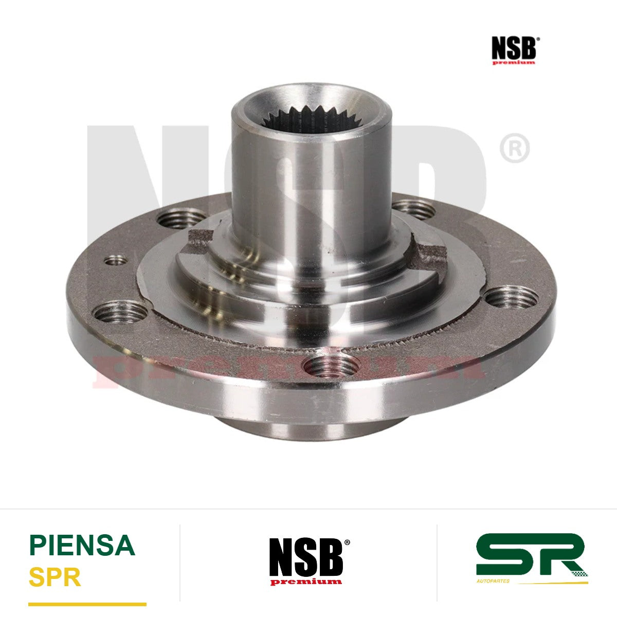 MAZA RUEDA DELANTERA VOLKSWAGEN POLO 2003-2007 SIN ABS 5 BARRENOS 22 DIENTES NSB