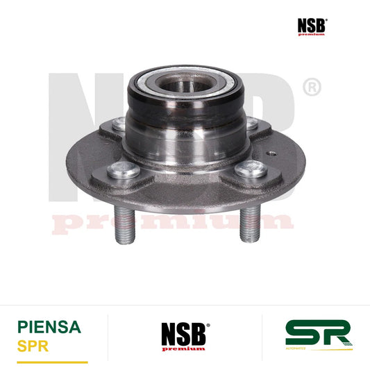 MAZA RUEDA TRASERA DODGE ATOS 2002-2012 HYUNDAI ACCENT 2000-2006 DODGE VERNA 2004-2006 SIN ABS 4 BIRLOS CON BALERO = MC5073 = 52037710 NSB