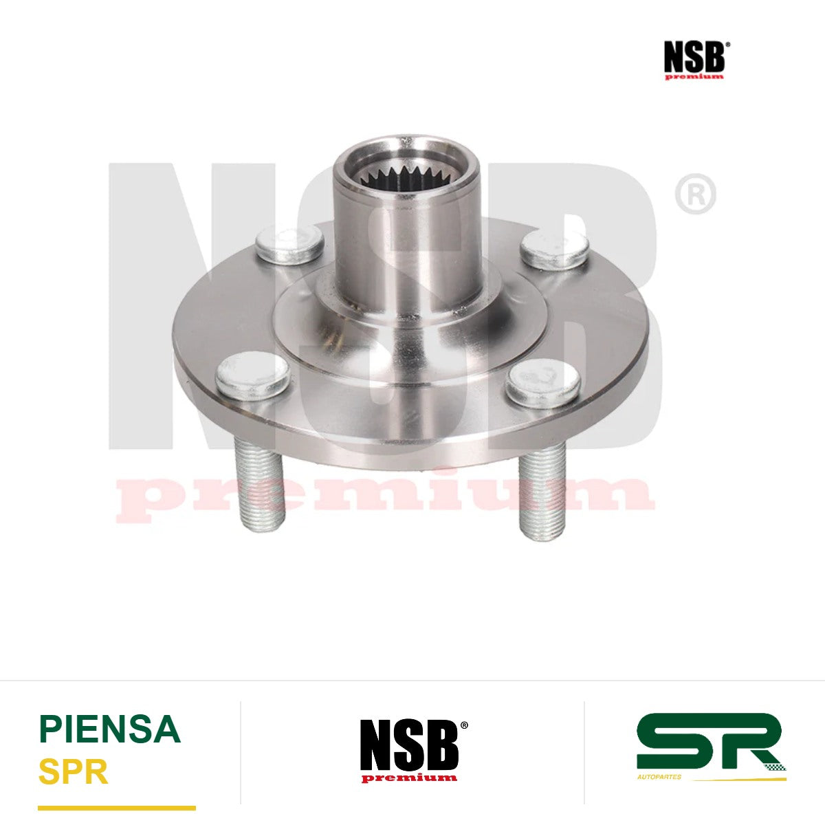 MAZA RUEDA DELANTERA NISSAN VERSA 4L 1.6 LTS 2012-2023 MARCH 4L 1.6 LTS 2012-2023 NOTE 4L 1.6 LTS 2014-2019 V-DRIVE 4L 1.6 LTS 2020-2022 SIN ABS 4 BIRLOS 29 DIENTES SIN BALERO NSB